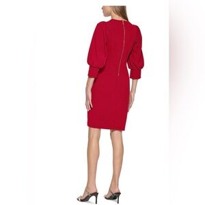 Calvin Klein Womens Ruffled Mini Fit & Flare Dress size 8